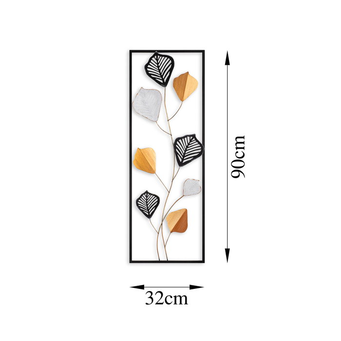 Wallity Crabtree Escultura de Pared de Metal Multicolor